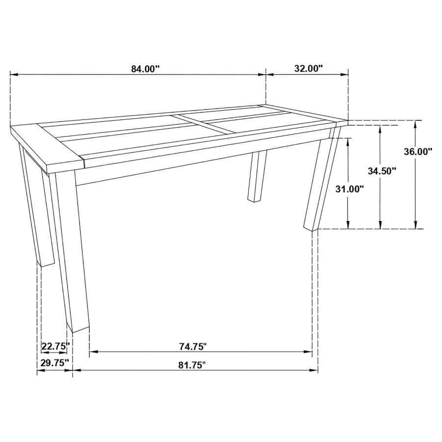 Coleman Brown Counter Height Dining Table - MyWaynesHome #