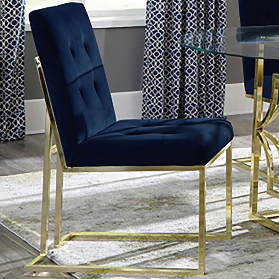 Cisco Blue Side Chair - MyWaynesHome #