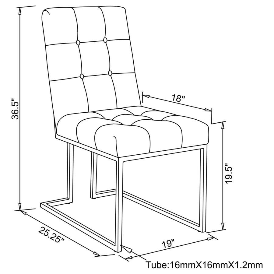 Cisco Blue Side Chair - MyWaynesHome #