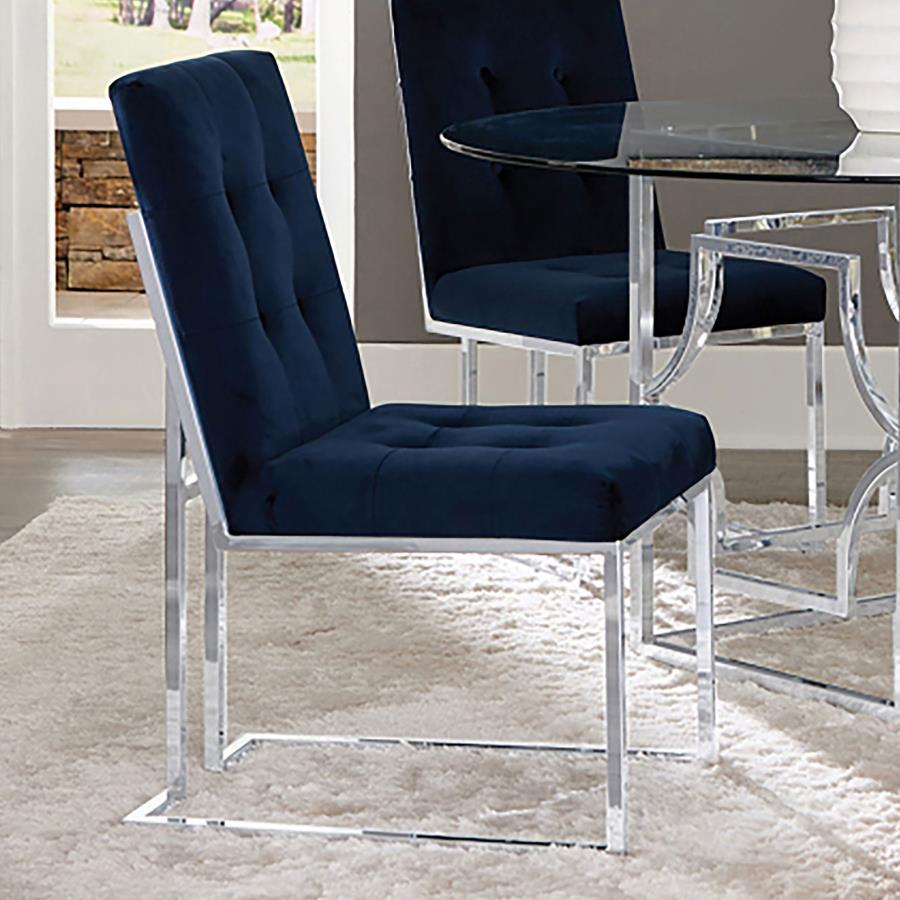 Cisco Blue Side Chair - MyWaynesHome #