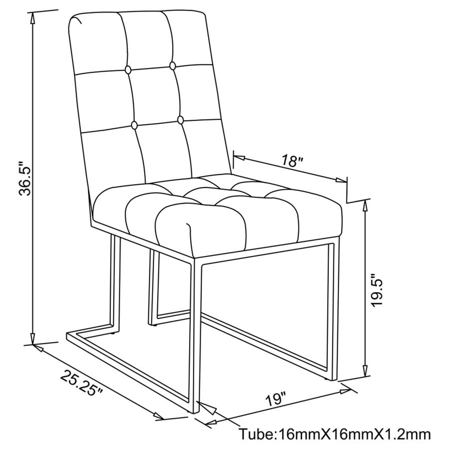 Cisco Blue Side Chair - MyWaynesHome #