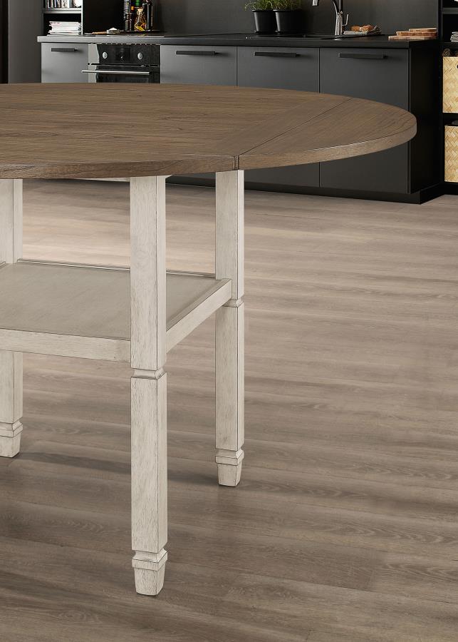 Sarasota Ivory 5 Pc Counter Height Dining Set - MyWaynesHome #
