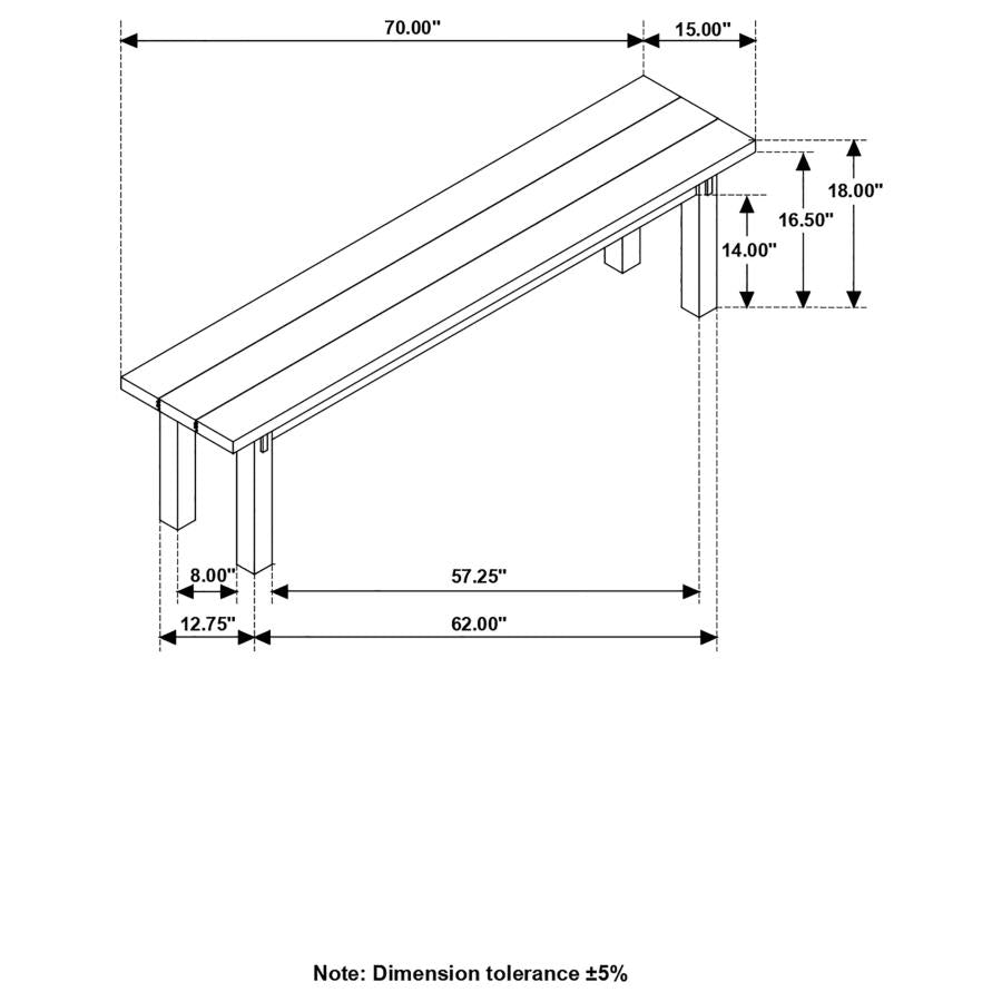 Calandra Brown Bench - MyWaynesHome #