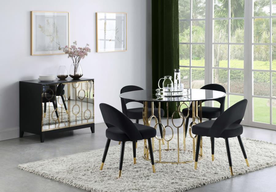 Lindsey Black Side Chair - MyWaynesHome #