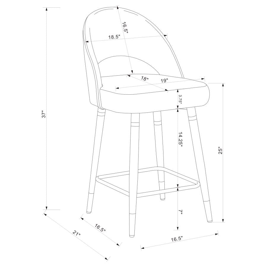 Lindsey Black Counter Stool - MyWaynesHome #