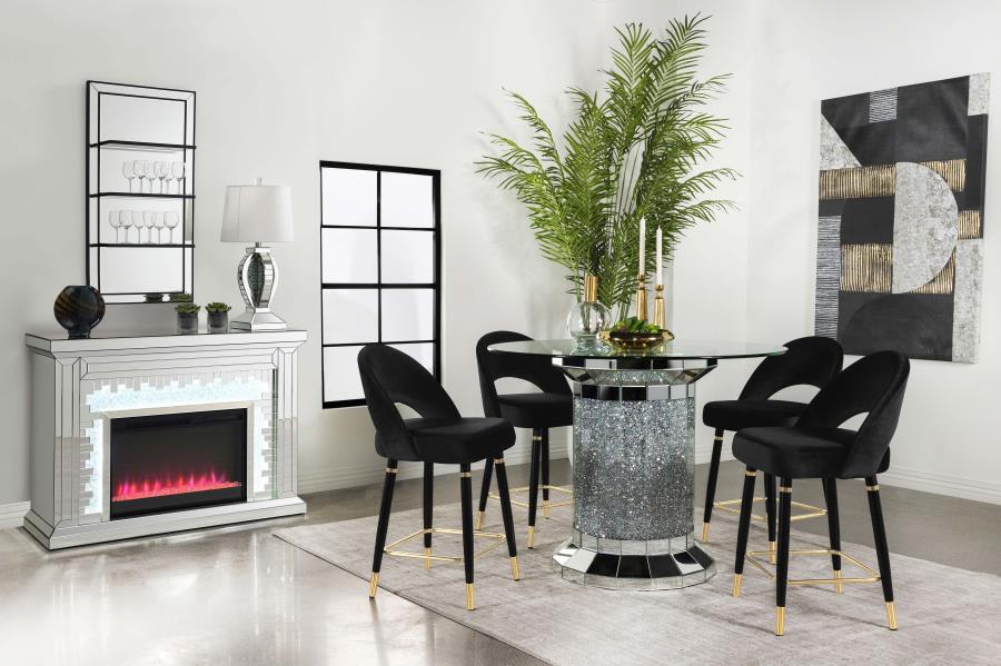 Lindsey Black Counter Stool - MyWaynesHome #