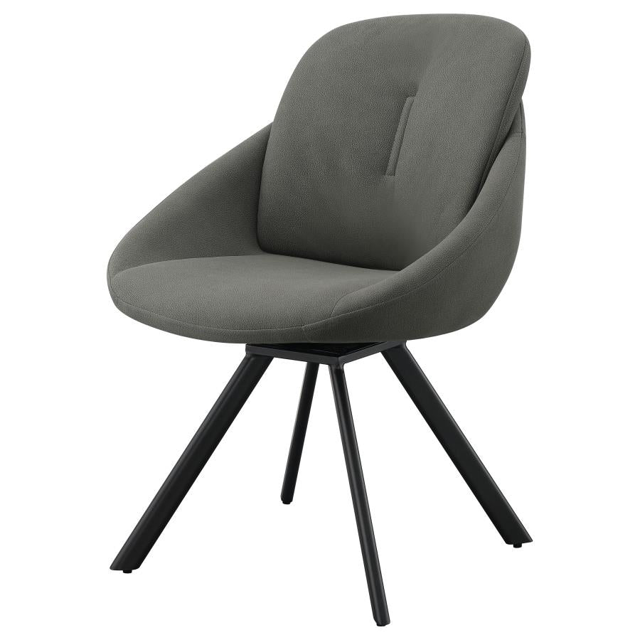 Mina Grey Swivel Side Chair - MyWaynesHome #