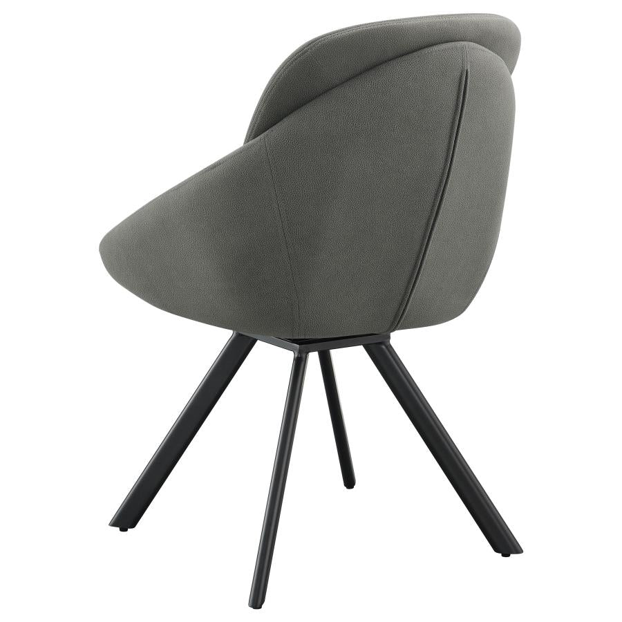 Mina Grey Swivel Side Chair - MyWaynesHome #
