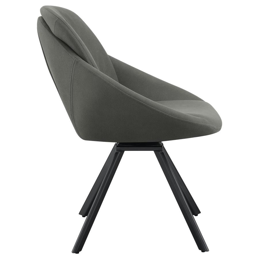 Mina Grey Swivel Side Chair - MyWaynesHome #
