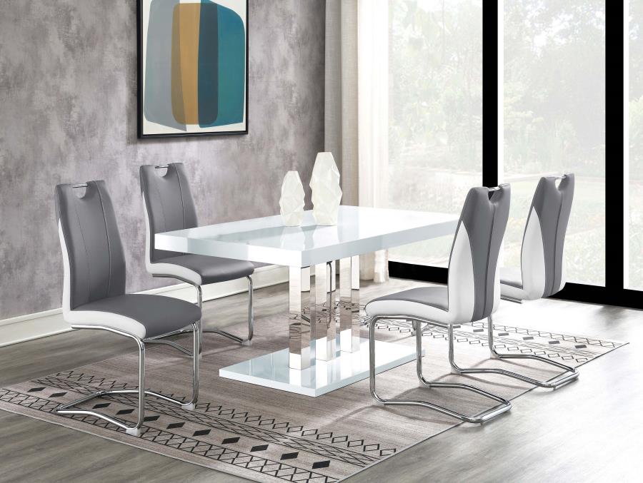 Brooklyn White 5 Pc Dining Set - MyWaynesHome #