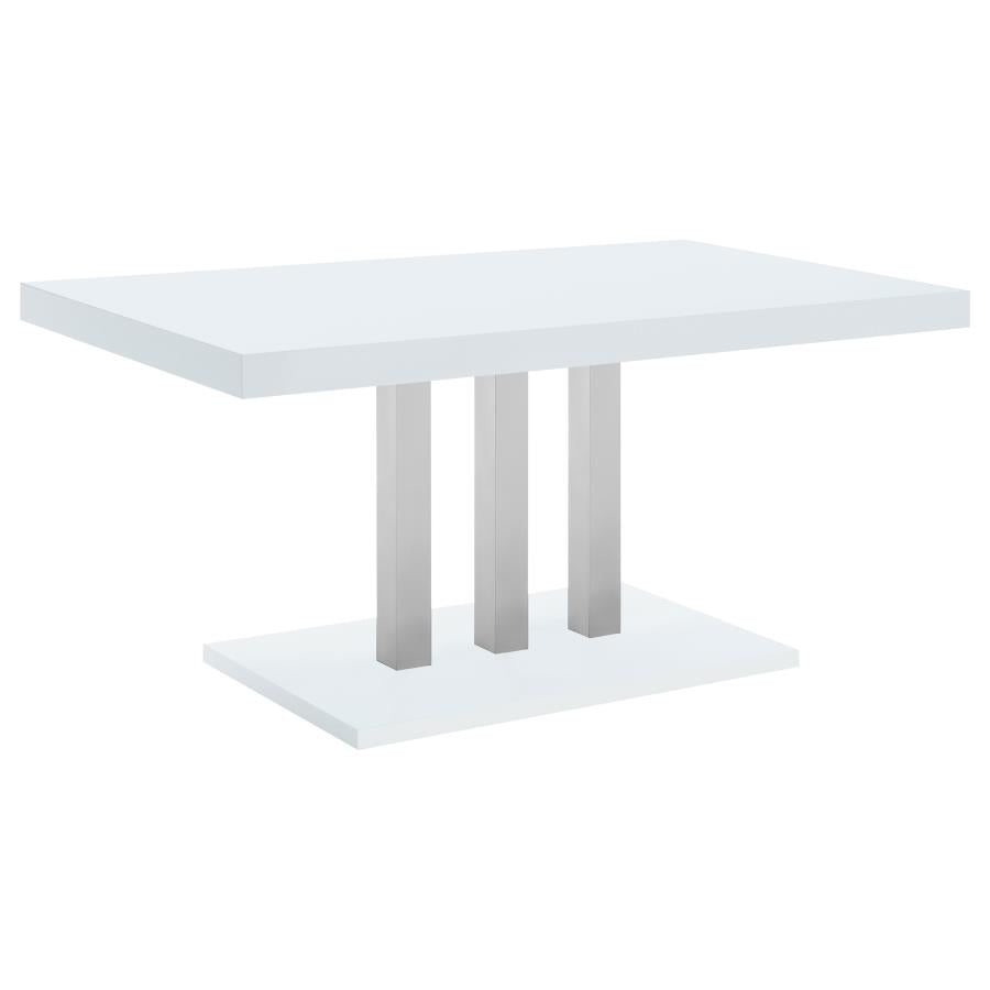 Brooklyn White Dining Table - MyWaynesHome #
