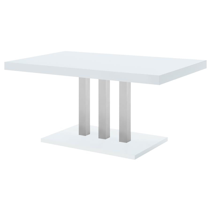 Brooklyn White Dining Table - MyWaynesHome #