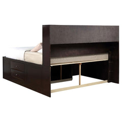 Phoenix Brown Eastern King Bed 5 Pc Set - MyWaynesHome #