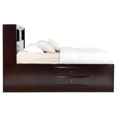 Phoenix Brown Eastern King Bed 5 Pc Set - MyWaynesHome #