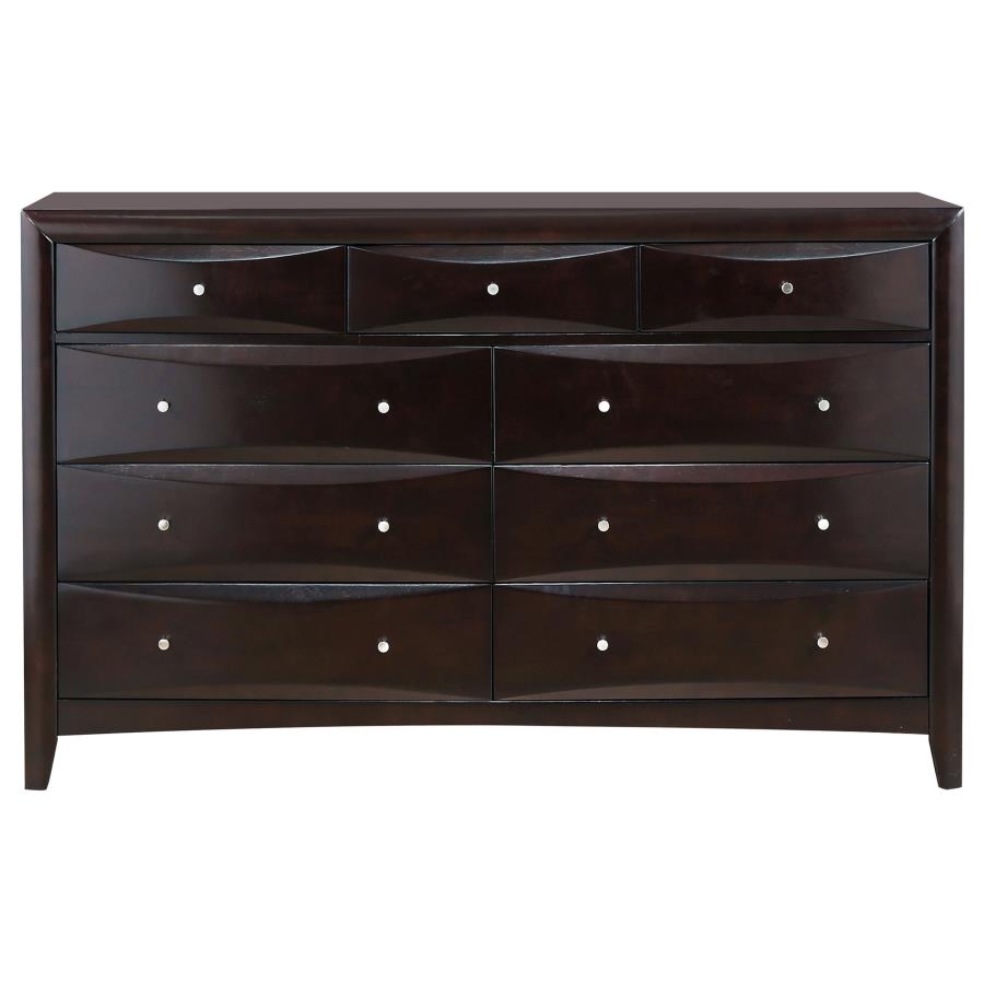 Phoenix Brown Eastern King Bed 5 Pc Set - MyWaynesHome #