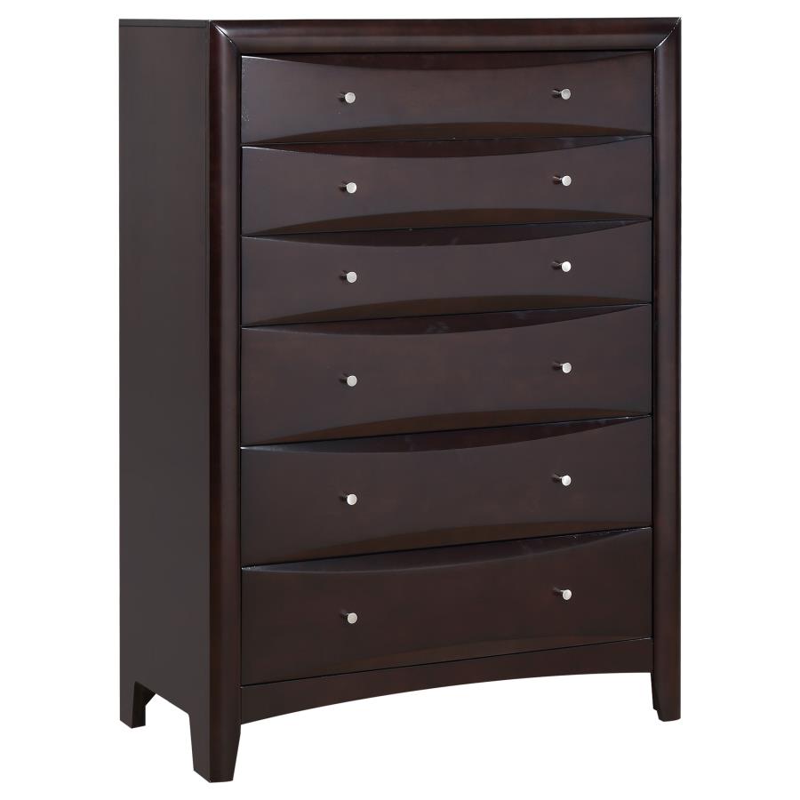 Phoenix Brown Eastern King Bed 5 Pc Set - MyWaynesHome #