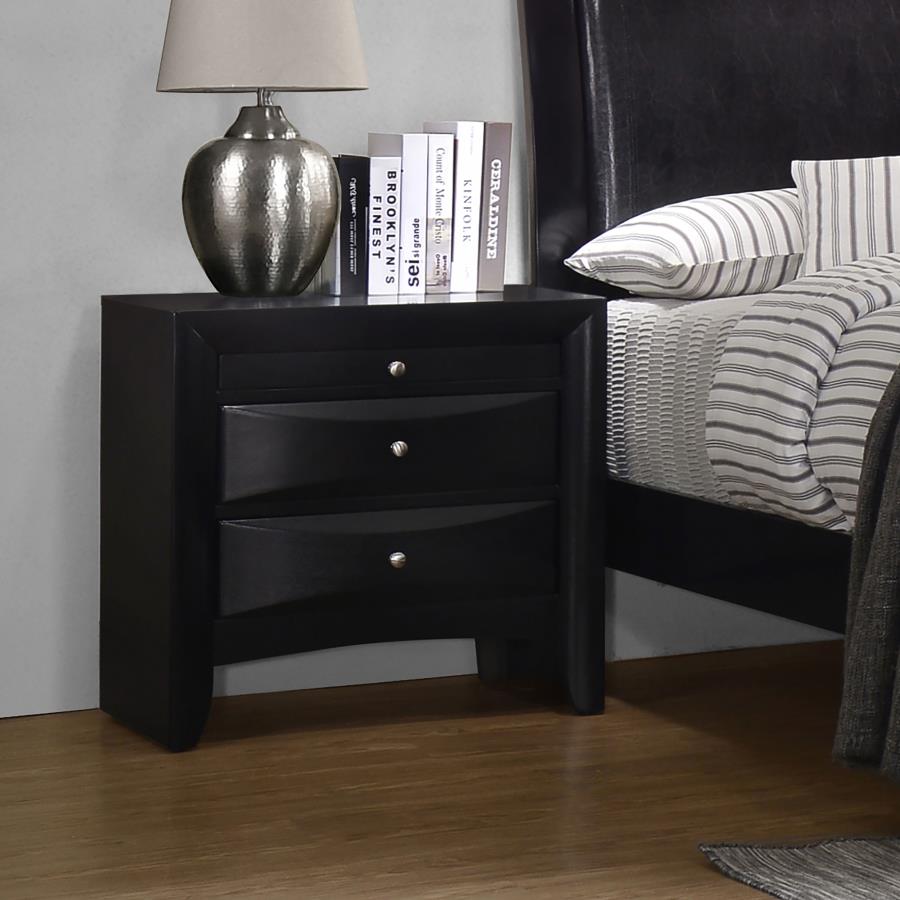 Briana Black Nightstand - MyWaynesHome #