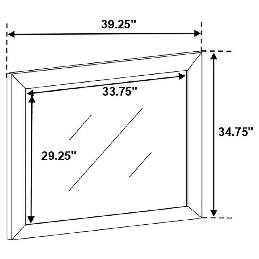 Briana Black Dresser Mirror - MyWaynesHome #