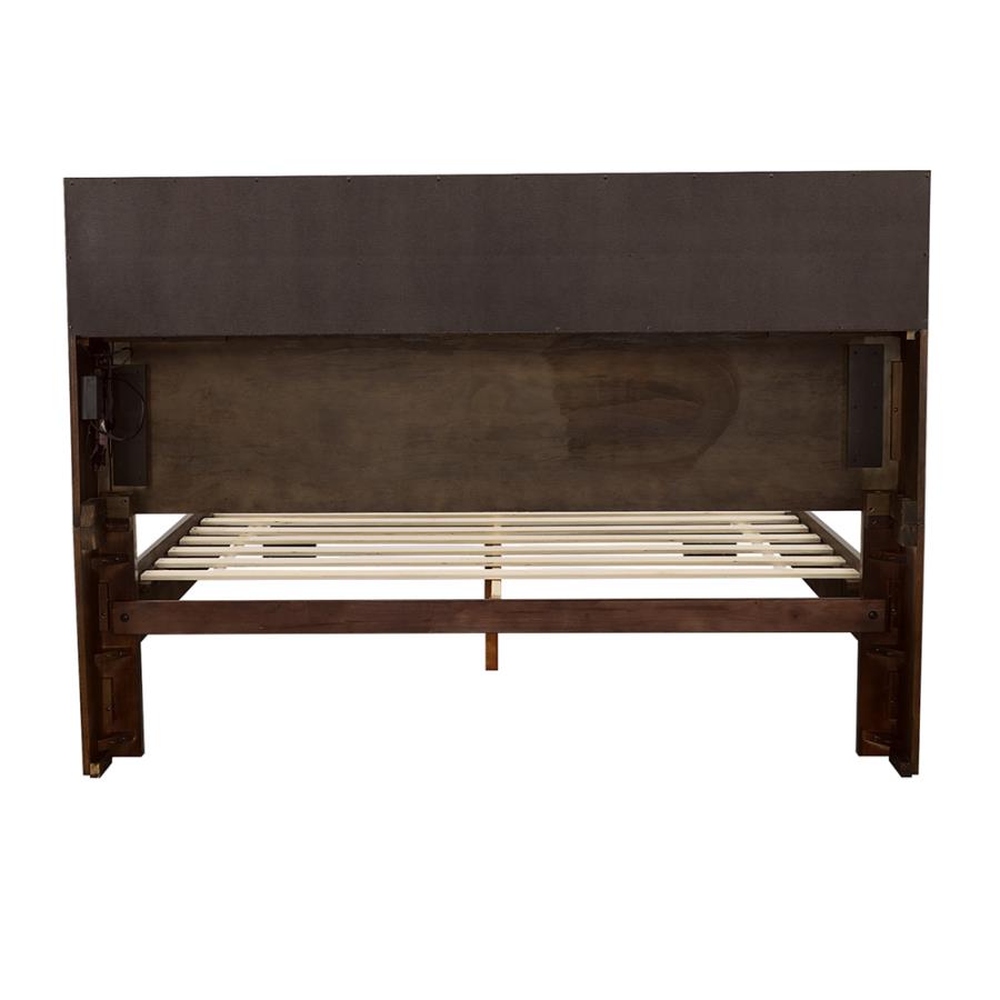 Jessica Brown Queen Bed - MyWaynesHome #