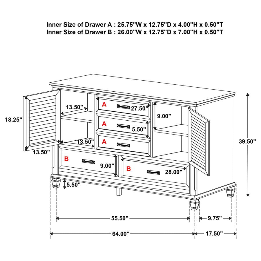 Franco Brown Dresser - MyWaynesHome #