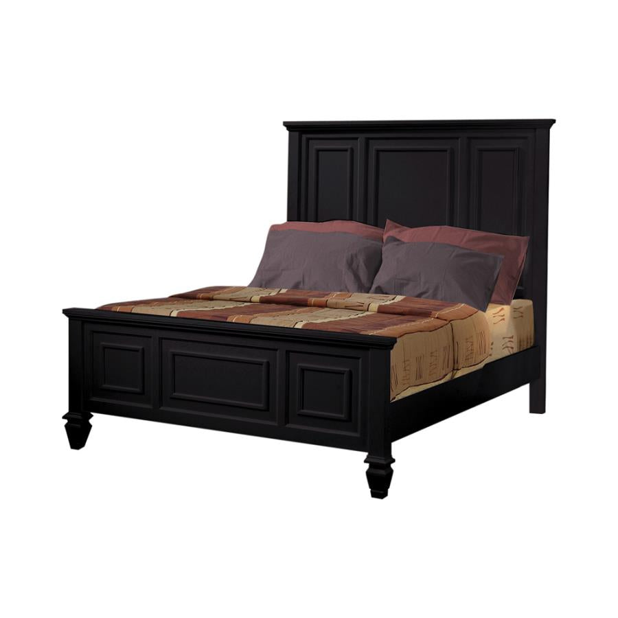 Sandy Beach Black California King Bed - MyWaynesHome #