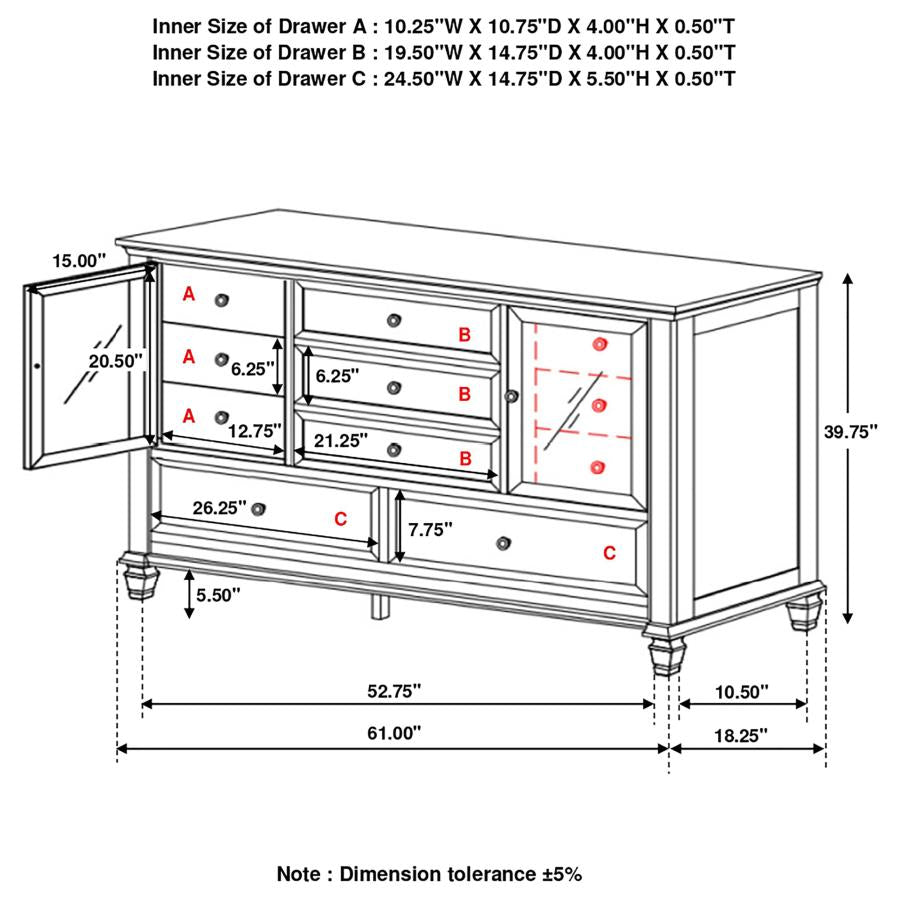Sandy Beach Black Dresser - MyWaynesHome #