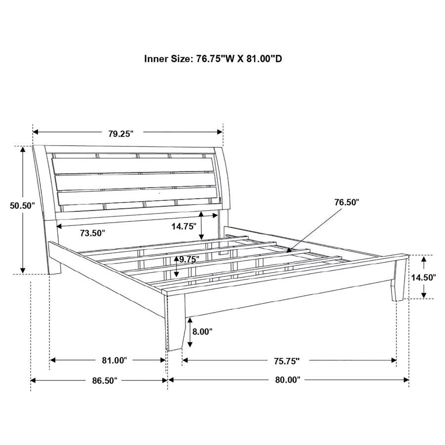 Serenity Brown Eastern King Bed - MyWaynesHome #