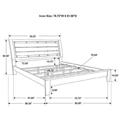 Serenity Brown Eastern King Bed - MyWaynesHome #