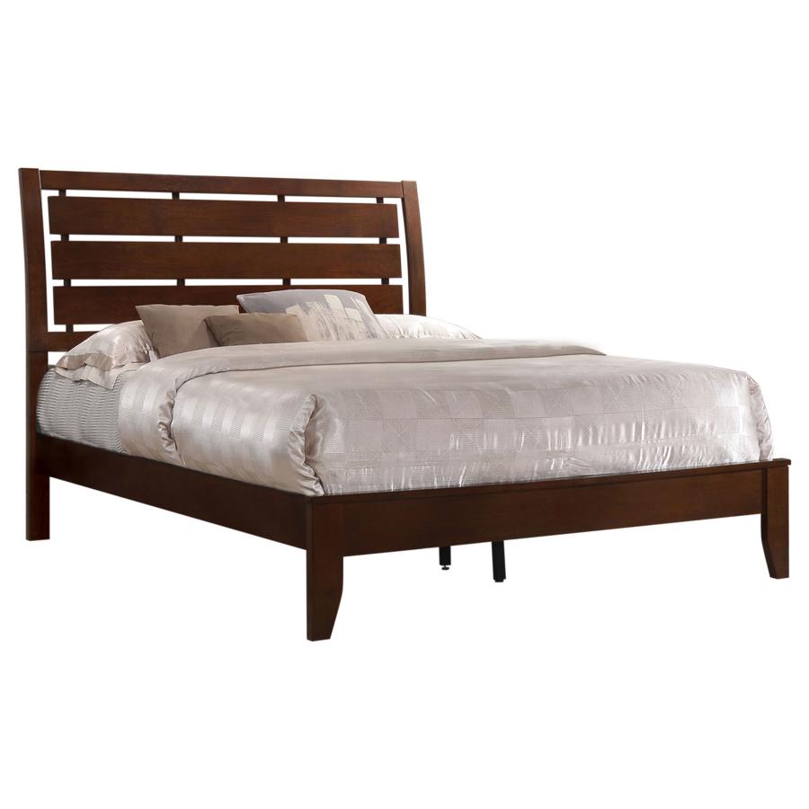 Serenity Brown California King Bed 4 Pc Set - MyWaynesHome #