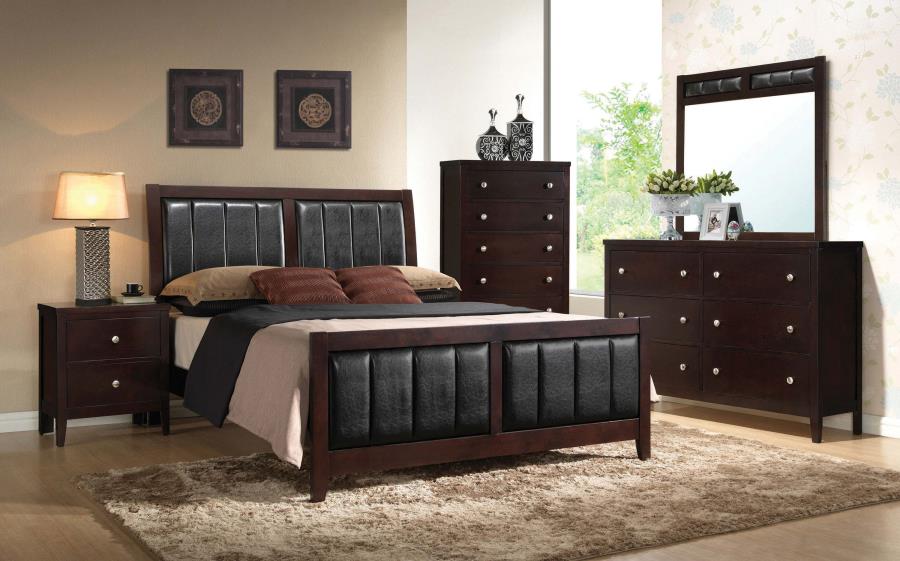 Carlton Brown California King Bed - MyWaynesHome #