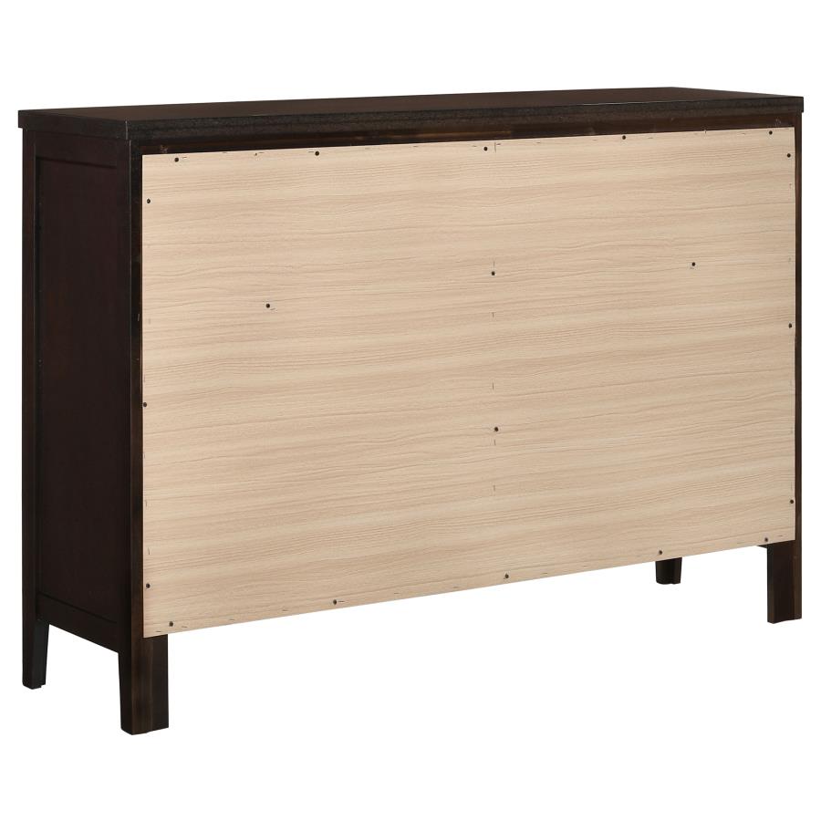 Coaster Carlton 6-Drawer Dresser Cappuccino Coaster Carlton 6-Drawer Dresser Cappuccino