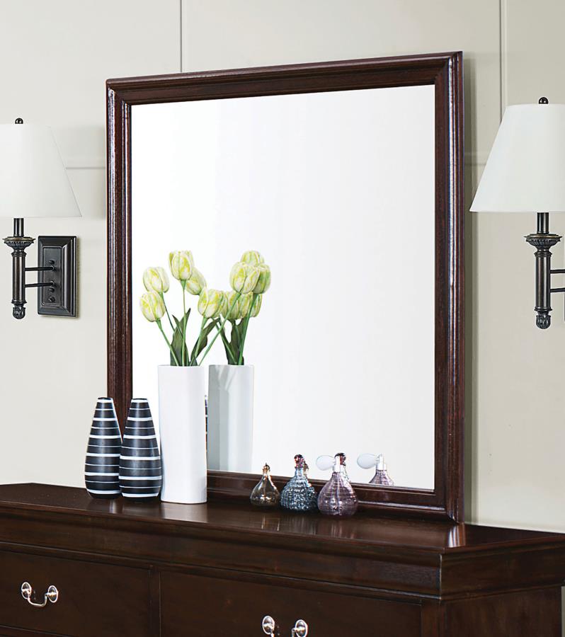 Louis Philippe Brown Dresser Mirror - MyWaynesHome #