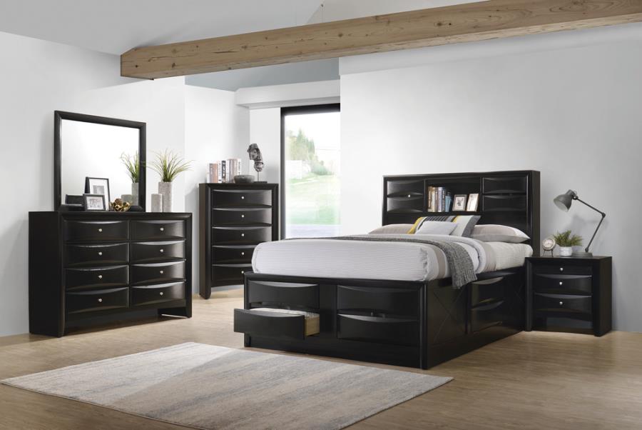 Briana Black Eastern King Storage Bed - MyWaynesHome #