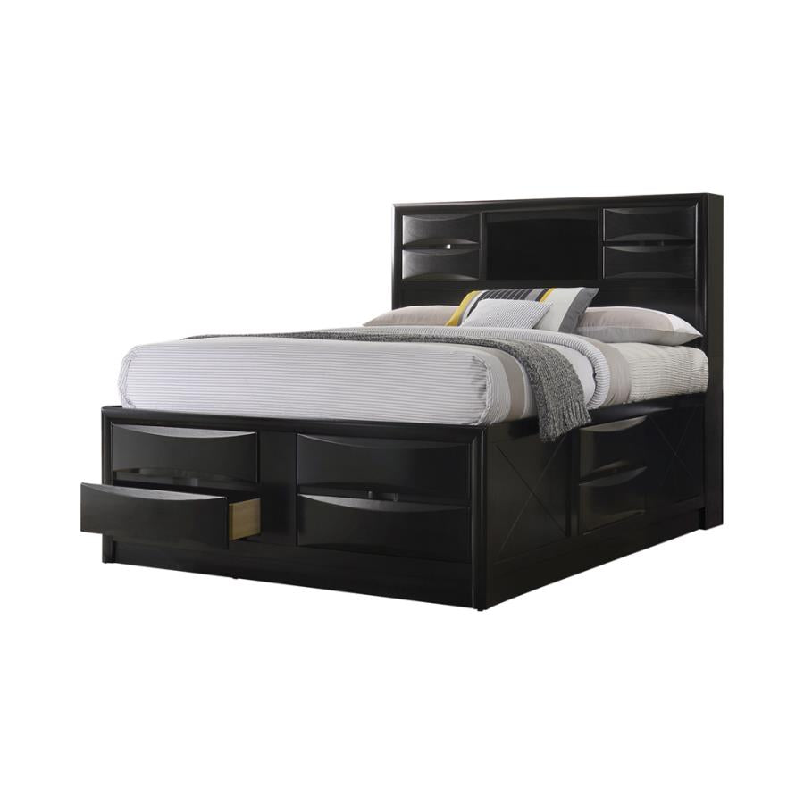 Briana Black California King Storage Bed - MyWaynesHome #