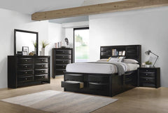 Briana Black California King Storage Bed - MyWaynesHome #