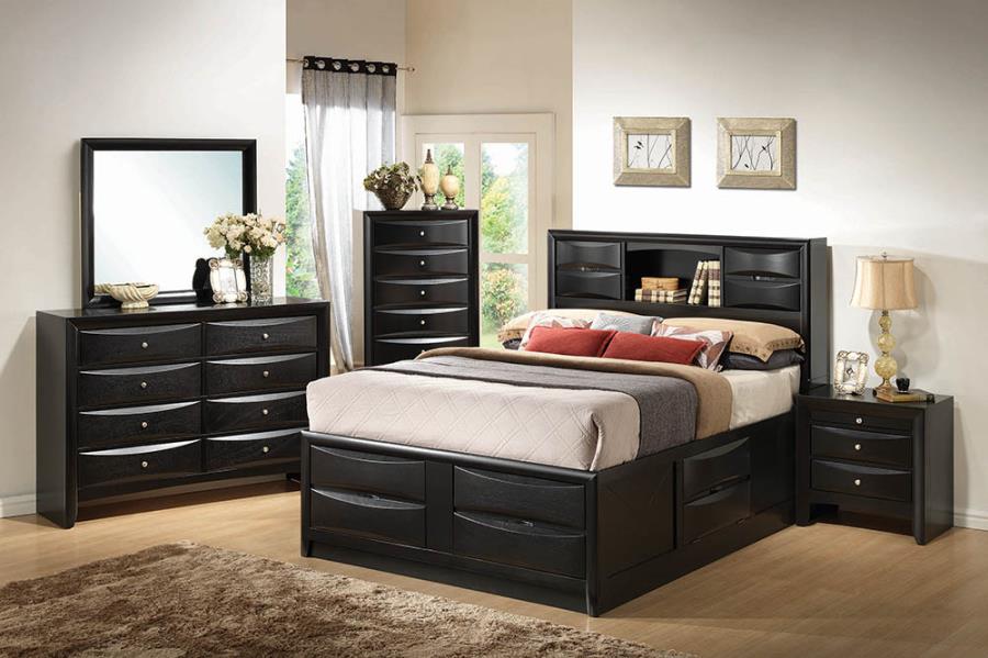 Briana Black California King Storage Bed - MyWaynesHome #