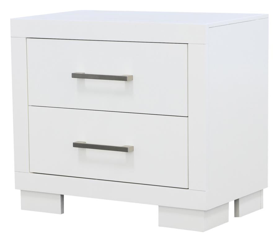 Jessica White Queen Bed 5 Pc Set - MyWaynesHome #