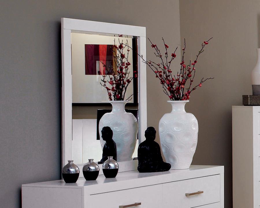 Jessica White Dresser Mirror - MyWaynesHome #