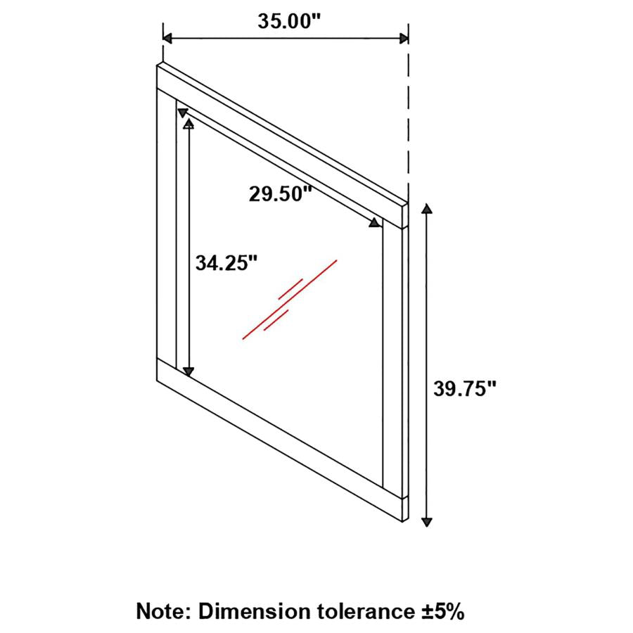 Jessica White Dresser Mirror - MyWaynesHome #