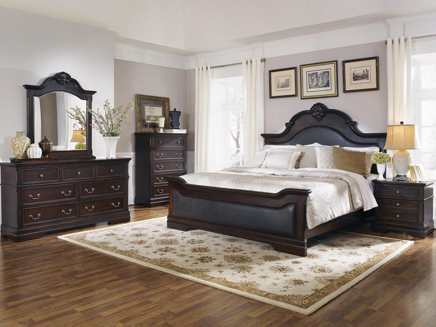 Cambridge Brown Queen Bed - MyWaynesHome #