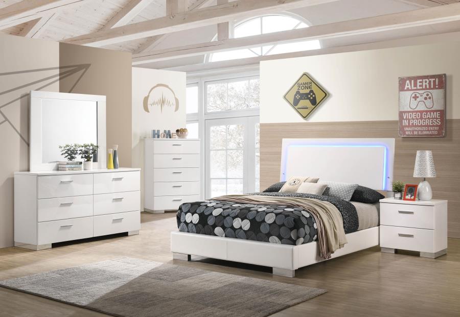 Felicity White Full Bed - MyWaynesHome #