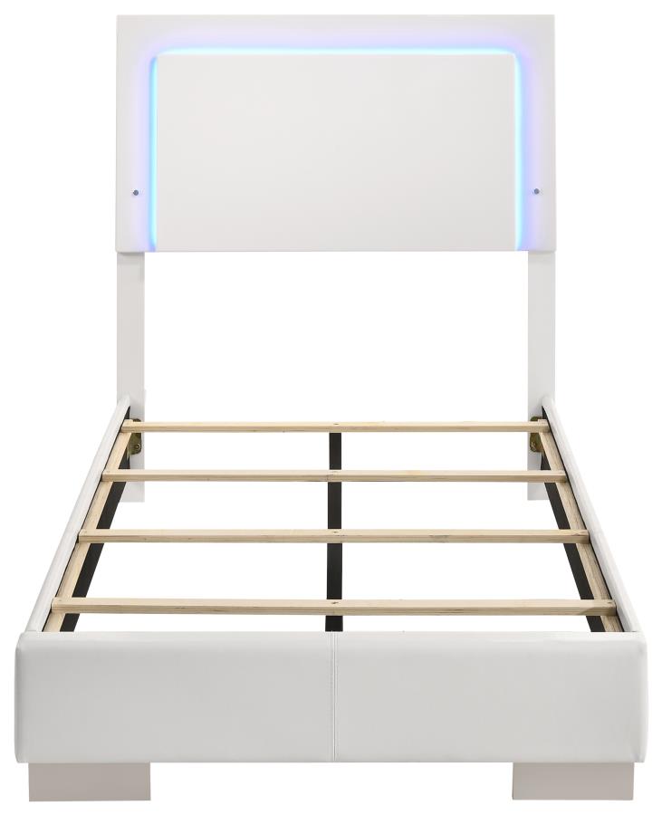 Felicity White Twin Bed 5 Pc Set - MyWaynesHome #