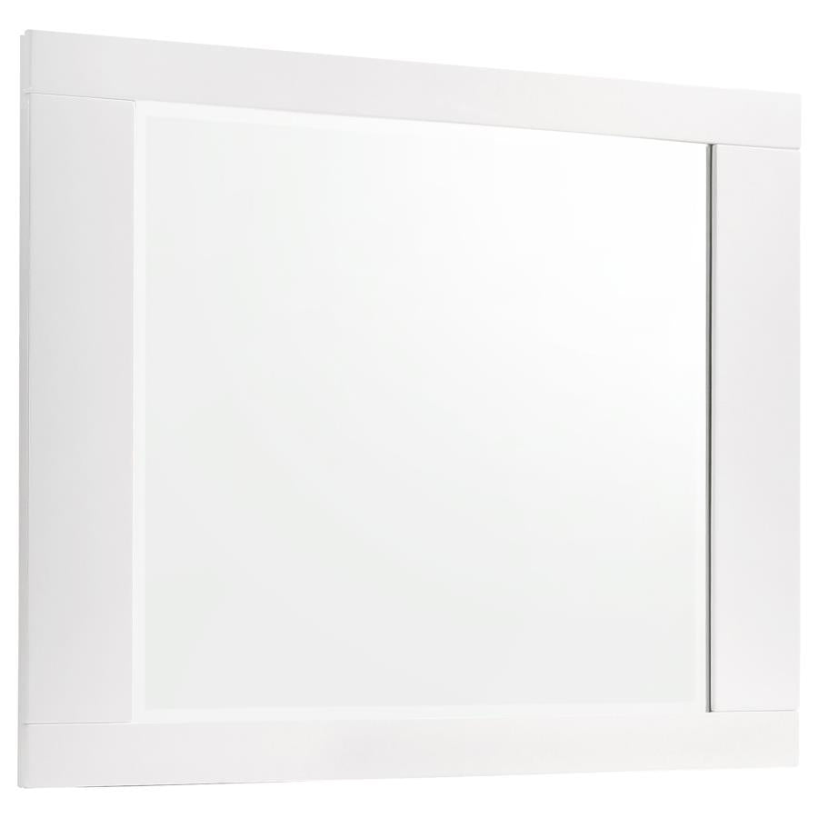 Felicity White Eastern King Bed 4 Pc Set - MyWaynesHome #