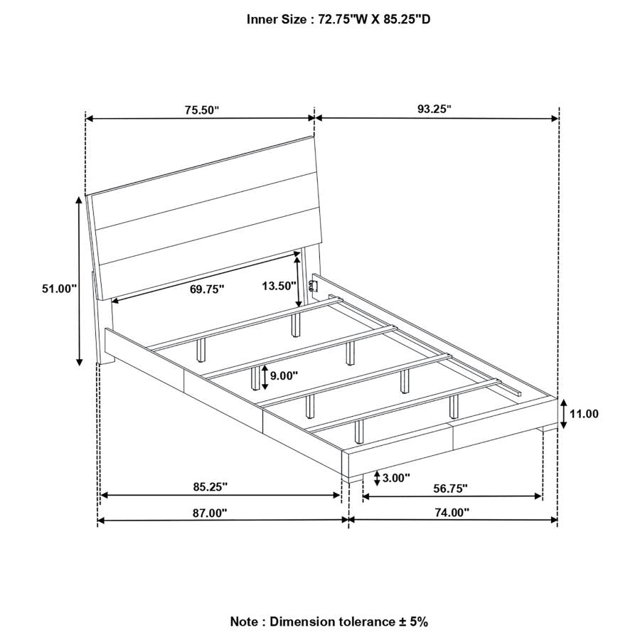 Felicity White California King Bed - MyWaynesHome #