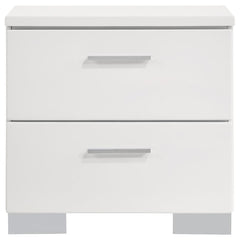 Felicity White Queen Bed 4 Pc Set - MyWaynesHome #