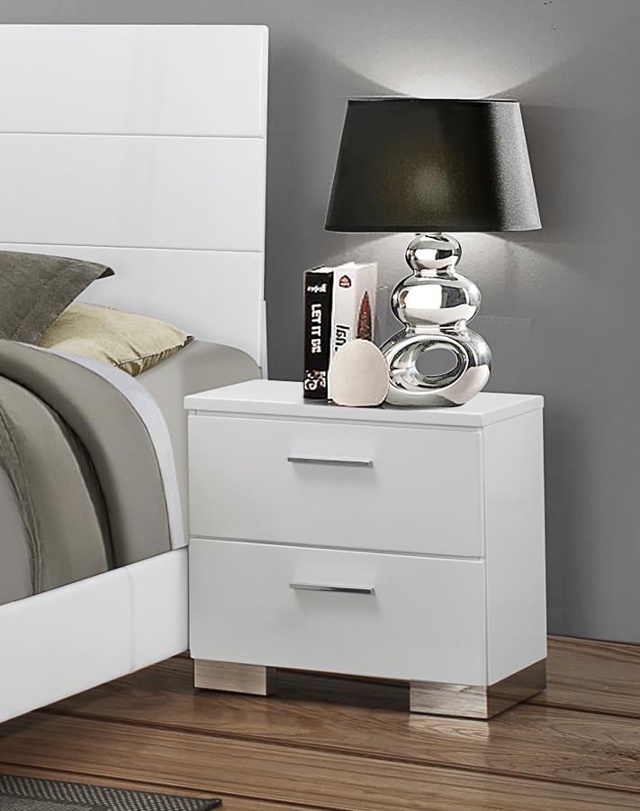 Felicity White Nightstand - MyWaynesHome #