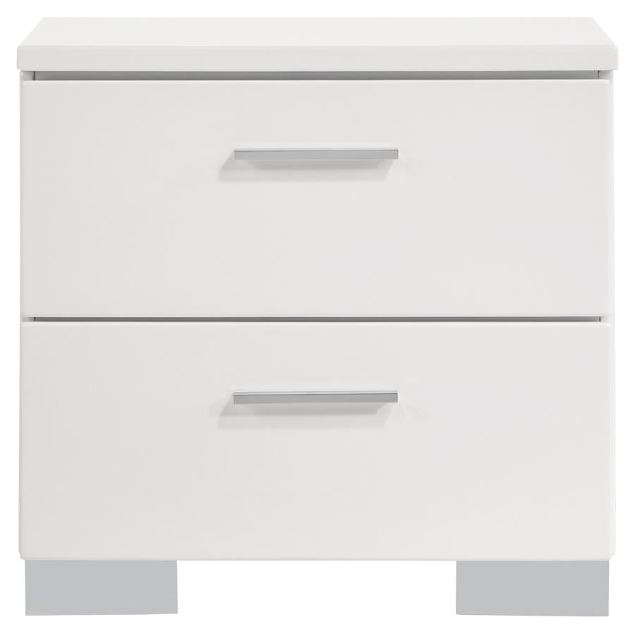 Felicity White Twin Bed 5 Pc Set - MyWaynesHome #