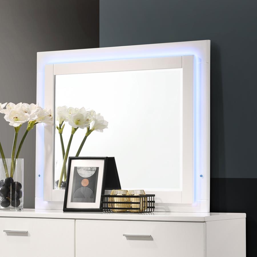 Felicity White Dresser Mirror - MyWaynesHome #