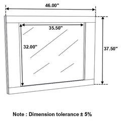 Felicity White Dresser Mirror - MyWaynesHome #