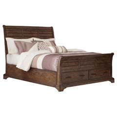 Elk Grove Brown California King Storage Bed - MyWaynesHome #